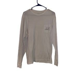 Mens long sleeve white tee